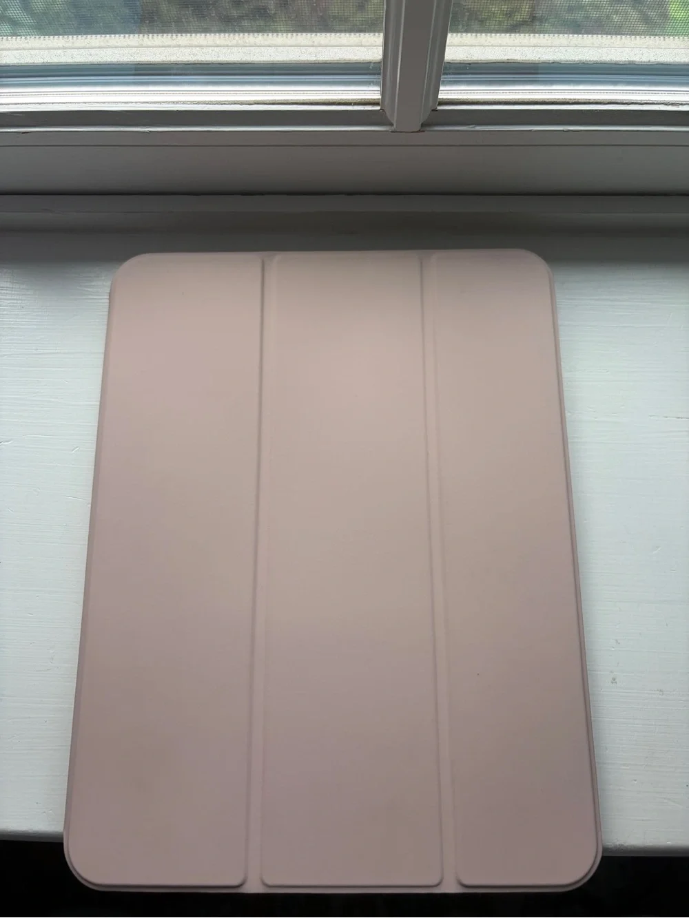 Baby pink ipad air 13” case with screen and camera protector included